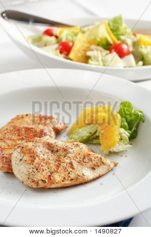 Kylling medaljoner med salat
