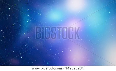 Deep space background with stardust and shining star. Milky way cosmic background. Star dust and pixie dust glitter space backdrop. Space stars and planet conceptual image.