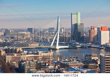 Rotterdam Euromast torni näkymä