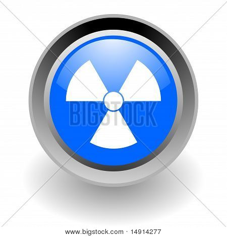 nucléaire en acier glossy icon