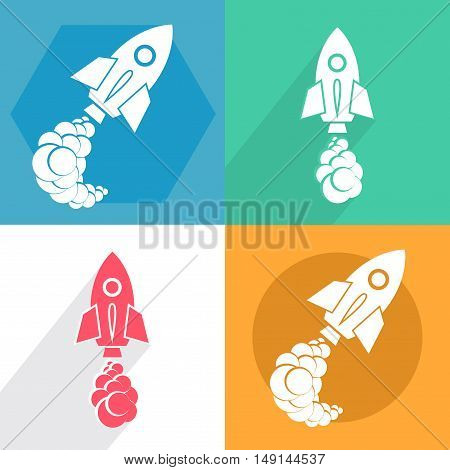 Start of the rocket ship. Spaceship cliche.