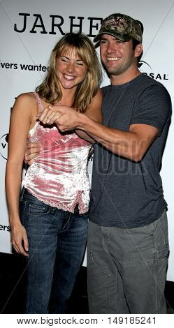 Lucas Black and fiance Maggie at the World premiere of 'Jarhead' held at the Arclight Cinemas in Hollywood, USA on October 27, 2005.