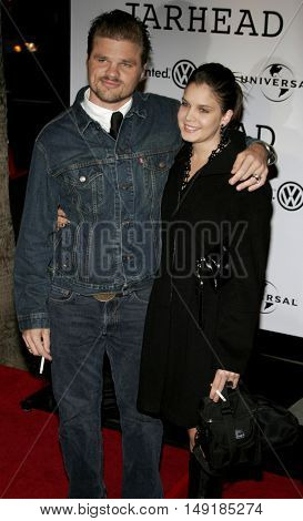 Evan Jones at the World premiere of 'Jarhead' held at the Arclight Cinemas in Hollywood, USA on October 27, 2005.