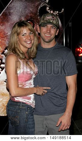Lucas Black and fiance Maggie at the World premiere of 'Jarhead' held at the Arclight Cinemas in Hollywood, USA on October 27, 2005.