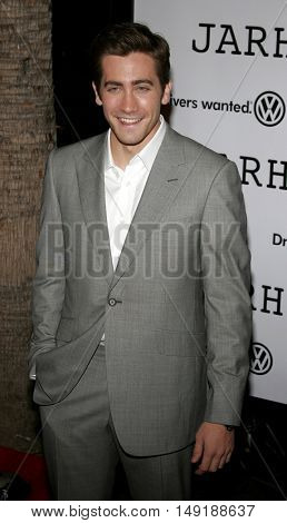 Jake Gyllenhaal at the World premiere of 'Jarhead' held at the Arclight Cinemas in Hollywood, USA on October 27, 2005.