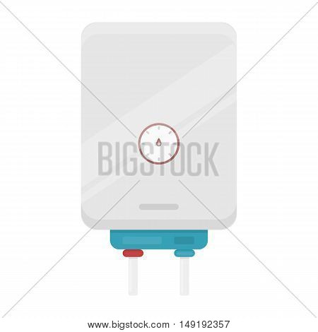 Boiler icon in cartoon style isolated on white background. Plumbing symbol vector illustration.