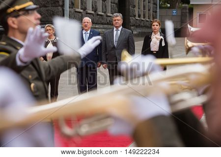 Musicians Playing National Anthem Of Israel