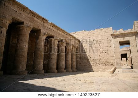 Backyard Of Medinet Habu Temple