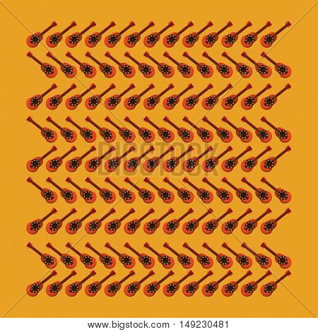 mexican guitarron pattern background image vector illustration