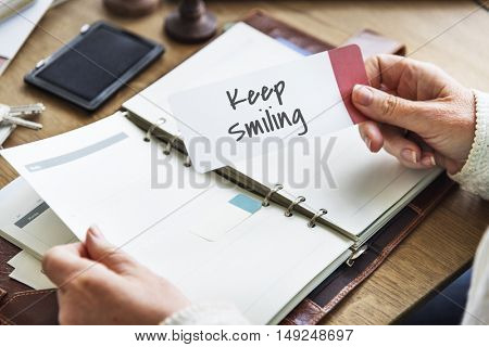 Keep It Simple Smiling Concept