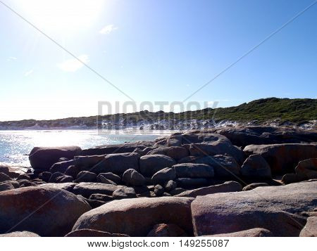 Boulders at the sea, Esperance, Western Australia
