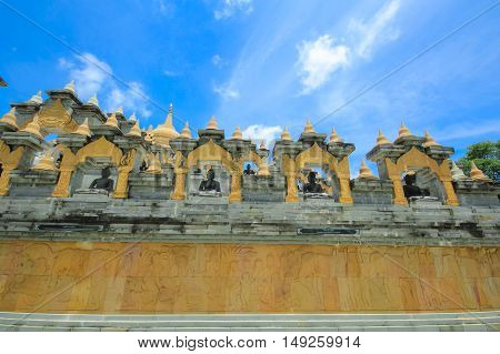 Phakung temple and sky, Roi-ed Province, in Thailand