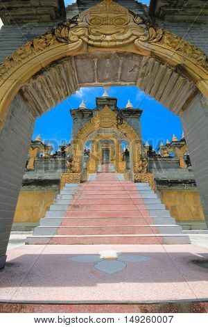 Phakung temple and sky, Roi-ed Province, in Thailand