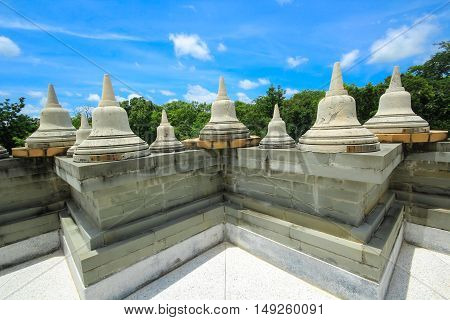 Phakung temple and sky, Roi-ed Province, in Thailand