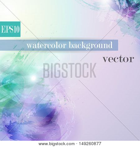 Unique vector background watercolor vector texture on white