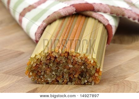 Raw Colorful Spaghetti
