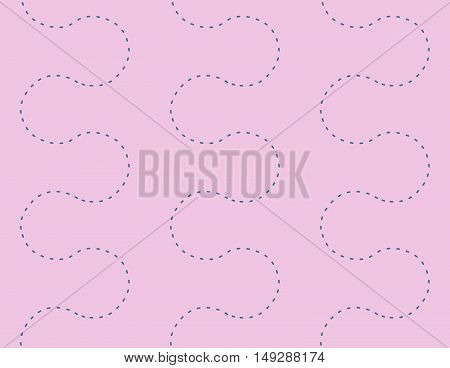 Seamless Endless Dot Path Decorative Pattern Background