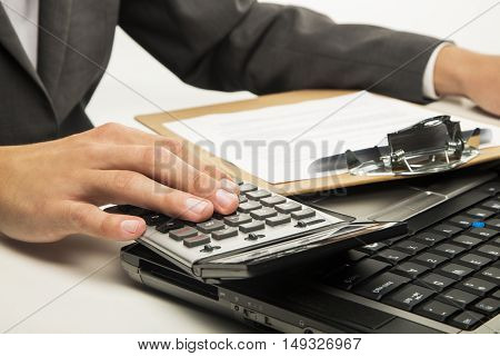 Man running by typing on the keyboard
