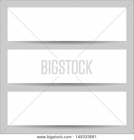 Vector blank template of banner or flyer for print design