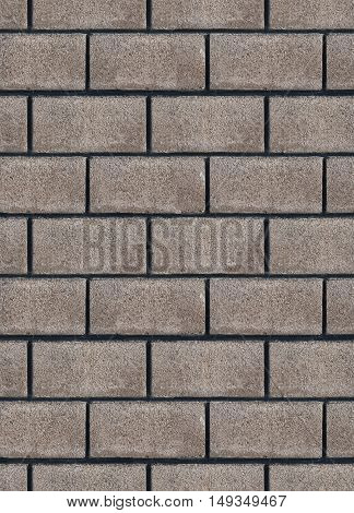 Seamless empty space background of textured gray brick wall