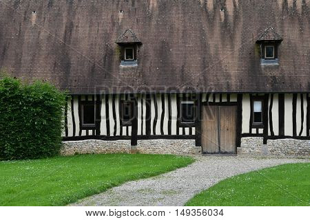 Saint Wandrille Rancon France - june 22 2016 : the Saint Wandrille abbey