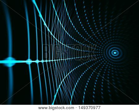 Futuristic virtual technology background, Fiber virtual optic cables, fibre connection, telecomunications concept, digitally generated image.
