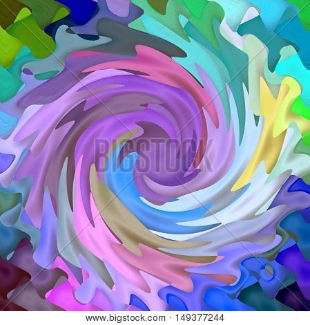 Abstract coloring background of the abstract background with visual lighting,mosaic,spherize,wave and twirl effects.Good for your project design