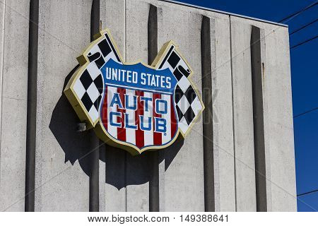 Indianapolis - Circa September 2016: United States Auto Club Headquarters. USAC Sanctions Many Auto Races in the US I
