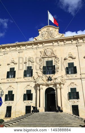 Auberge De Castille In Valletta, Malta