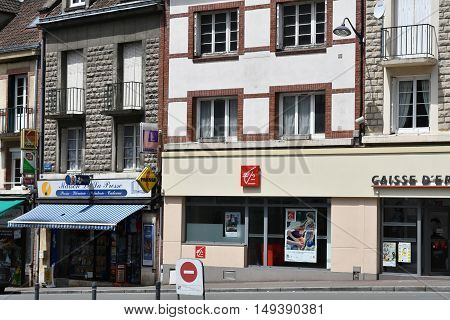 Neufchatel en Bray France - june 23 2016 : the city in summer