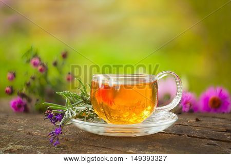 Green Tea In Beautiful Cup