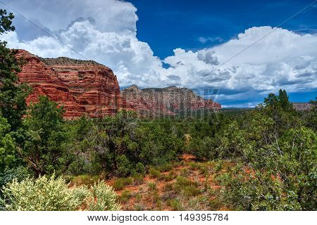 Red Rock country mountains surrounding Sedona Arizona