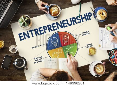 Entrepreneurship Tycoon Small Business Enterprise Concept