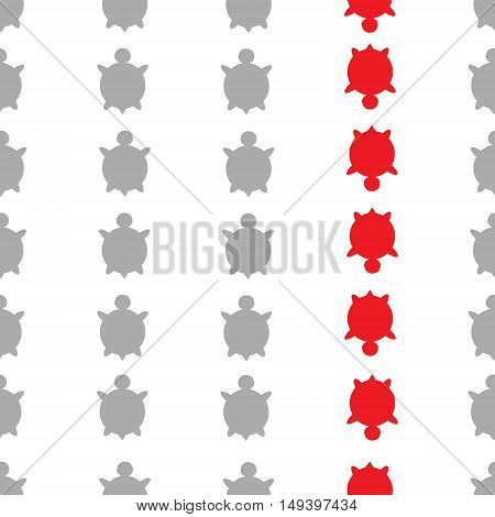 Vector Seamless Turtle Pattern