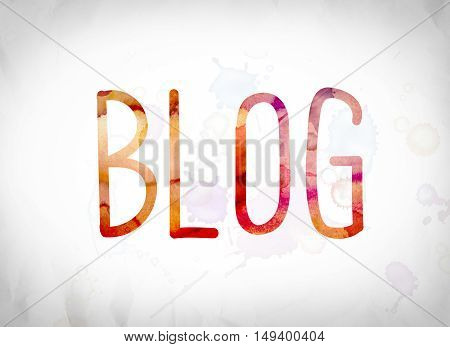 Blog Concept Watercolor Word Art