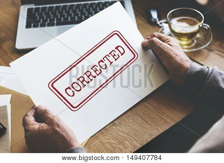 Corrected Solved Fix Method Modify Amend Concept