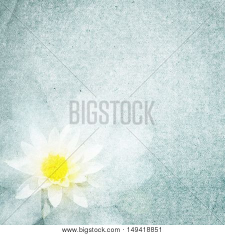 Textured Old Paper Background With Flower