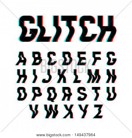 Glitch font