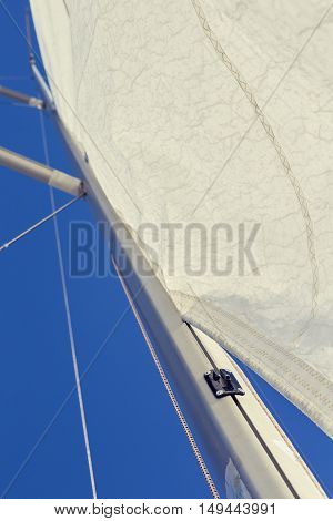 Front luff sail, Mast track sail incorrect use, and installation