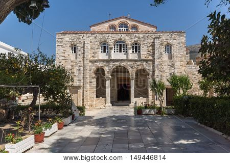 Church of Panagia Ekatontapiliani in Parikia, Paros island, Cyclades, Greece