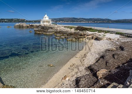 Amazing view of Lighthouse of St. Theodore at Argostoli, Kefalonia, Ionian islands, Greece