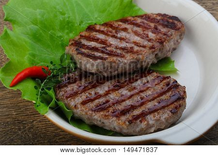 Grilled Burget Cutlet