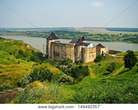 Fortress in a Khotyn town in Ukraine