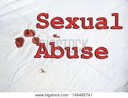 Bloodstains On A White Sheet