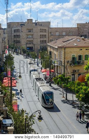 Scene Of Yafo Street, Jerusalem