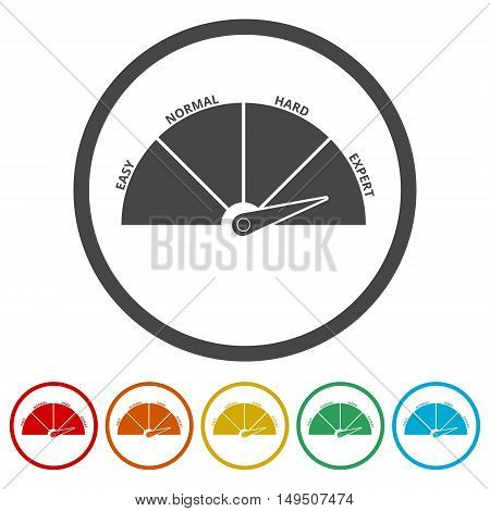 Scale icon. Vector illustration set on white background