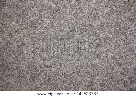 The texture of gray felt for background