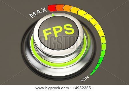 high level of FPS concept 3D rendering