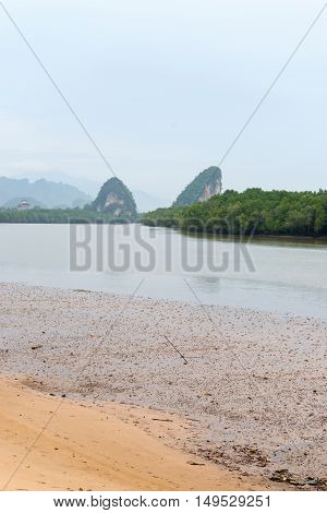 Landmark Khao Kanab Nam Cliff In Krabi Town