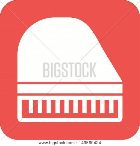 Piano, keys, music icon vector image.Can also be used for wild west. Suitable for mobile apps, web apps and print media.